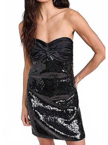 Shoshanna Dolly Dress in Black (view 2)