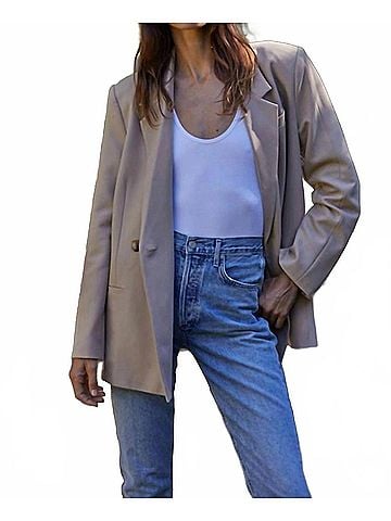 By Together Hidden Hills Blazer in Beige (view 2)