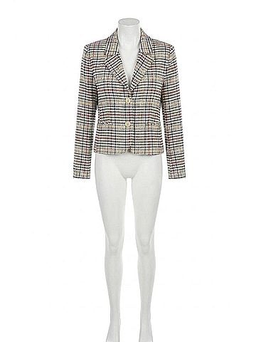 Central Park West Franki Lady Blazer in Black Multi (view 1)