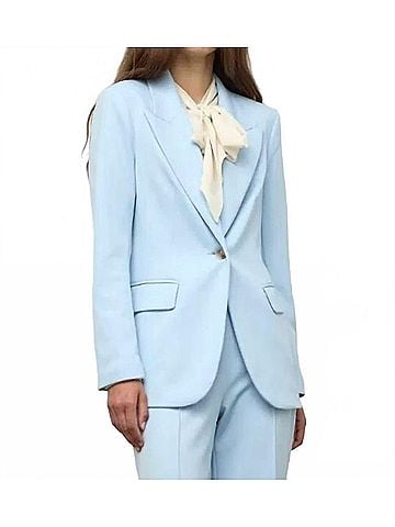 Iris Setlakwe Single Breasted Blazer in Sky Blue (view 2)
