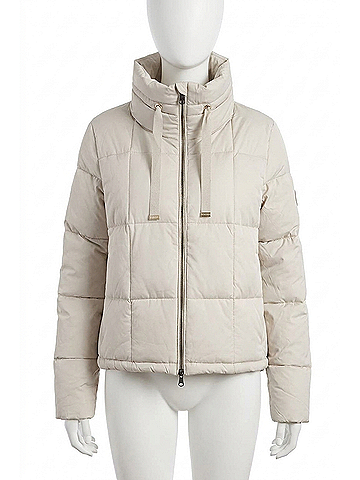 Save the Duck Lobelia Quilted Coat in Rainy Beige (view 1)