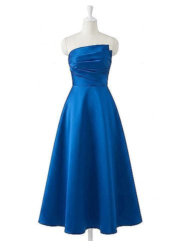 Theia Salem Cocktail Midi Dress in Sapphire (view 1)