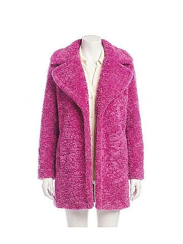 Karen Kane Ophelia Sherpa Coat in Orchid (view 1)