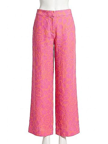 Tyler Boe Gianna Linen Pant in Dewberry Rose Violet (view 1)