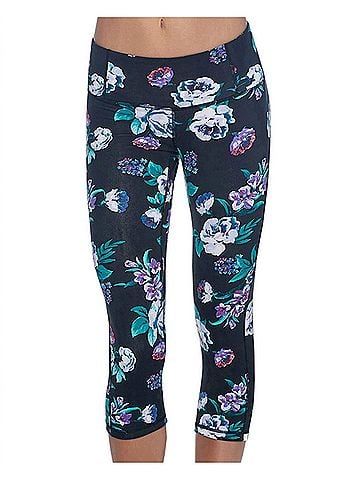 Body Glove Work It Capri Leggings in Floral (view 2)