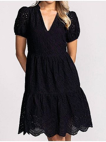 Pink Martini Halle Dress in Black (view 2)