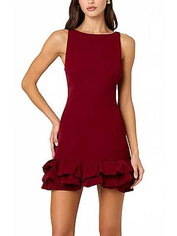 Astr Elexis Dress in Wine (view 2)