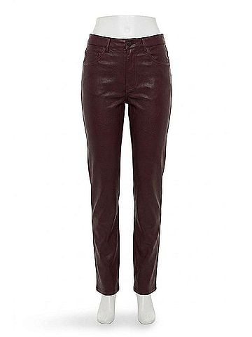 Articles of Society Village High Rise Straight Pants in Espresso Laquer (view 1)