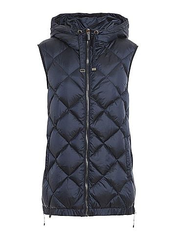 maxmara Women's Cube Tregil Gilet Puffer Vest in Blue (view 1)