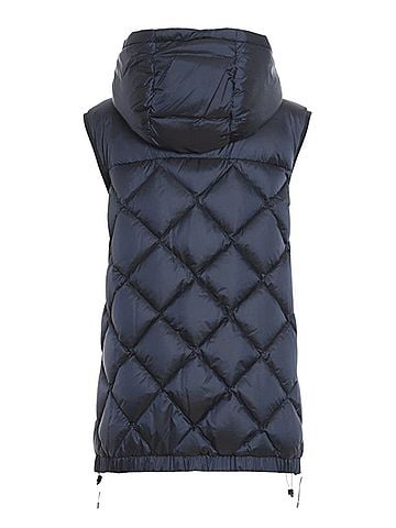 maxmara Women's Cube Tregil Gilet Puffer Vest in Blue (view 2)