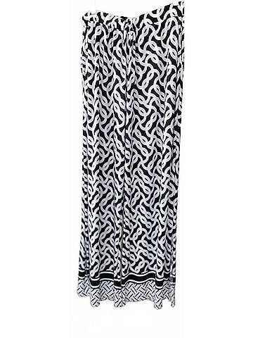 Charlie Paige Women's Wide Leg Elastic Waist Palazzo Pant in Black/White (view 2)
