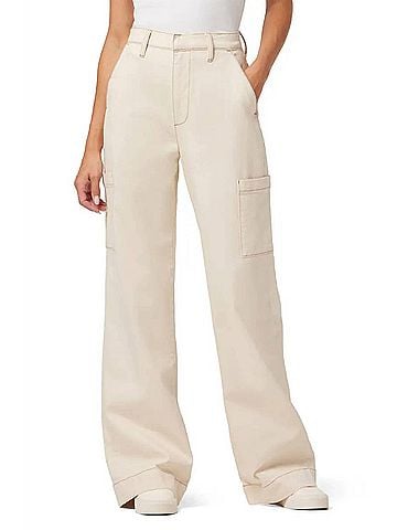 Joe's Jeans Wide Leg Cargo Pants in Ecru (view 2)