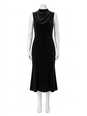 Shoshanna Audrey Midi Dress in Jet (view 1)