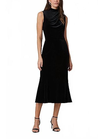 Shoshanna Audrey Midi Dress in Jet (view 2)