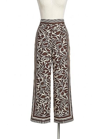Astr Eva Tropical Pants in Brown (view 1)