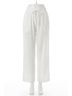 Elan Solid White Gauze Drawstring Pant in White Size S - photo 1