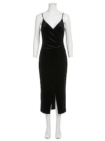 Donna Morgan For Maggy London Tilla Rhinestone Strap Dress in Black (view 1)