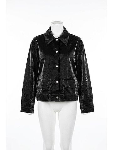Joh Jenna Pleather Jacket in Black (view 1)