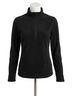 Eddie Bauer Solid Black 1/2 Zip Microfleece Jacket in Black Size XL - photo 1