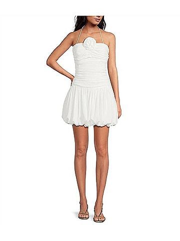 Lucy Paris Faye Mini Dress in White (view 2)