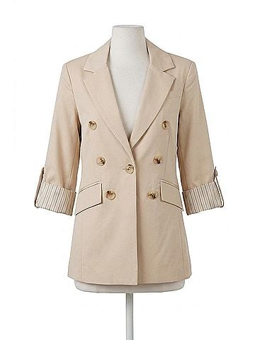 Love Token Celine Blazer in Khaki (view 1)