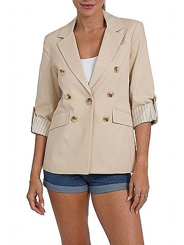 Love Token Celine Blazer in Khaki (view 2)
