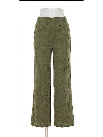 Michael Stars Susie Gauze Smocked Waist Pant in Topiary (view 1)