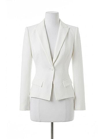 Generation Love Mara Crepe Blazer in White (view 1)