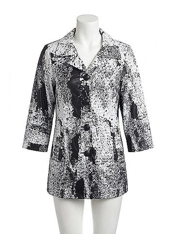 Angel White Noise Rain Jacket in Blackwhite (view 1)