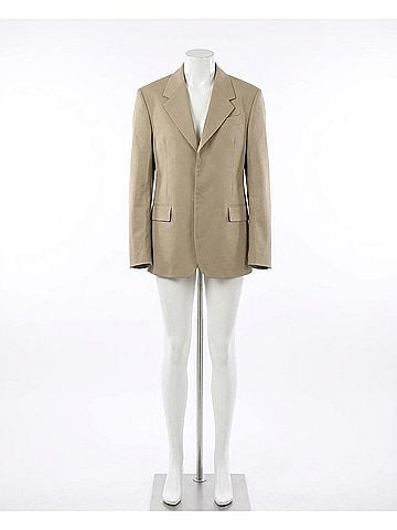 Salvatore Ferragamo Women's Single-Breasted Blazer in Beige (view 2)
