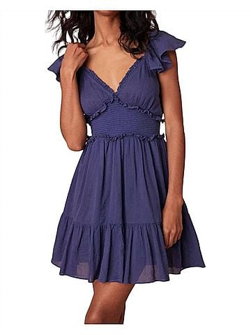 LoveShackFancy Ivella Dress in Midnight (view 2)