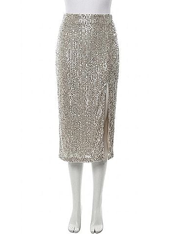 Greylin Karla Sequins Midi Skirt in Champagne (view 1)