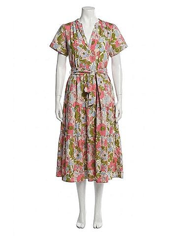 Trovata Luana Midi Dress in Tarsila Bloom Floral (view 1)