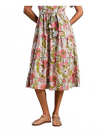 Trovata Luana Midi Dress in Tarsila Bloom Floral (view 2)