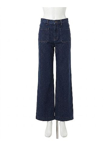 FRAME The Refined High-Rise Wide-Leg Jeans in Taboo (view 1)