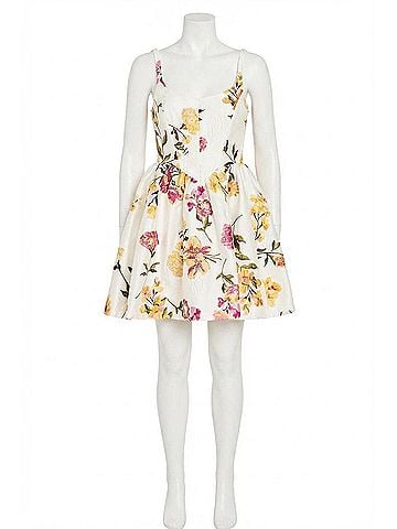 Amanda Uprichard Women's Mabel Dress in White Multi (view 1)