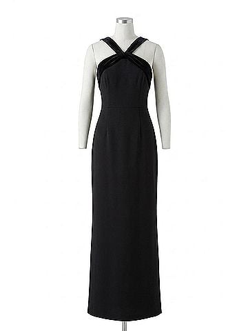 Shoshanna Gala Floor-Length Gown in Jet (view 1)