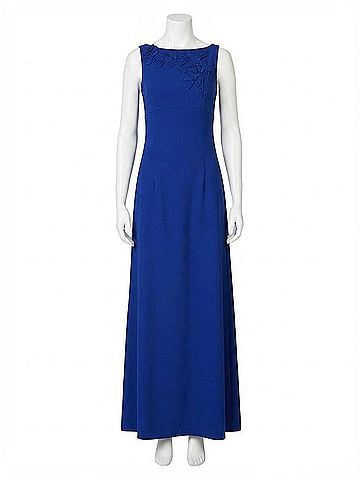 Sachin + Babi Tracey Gown in Royal Blue Appliqué (view 1)