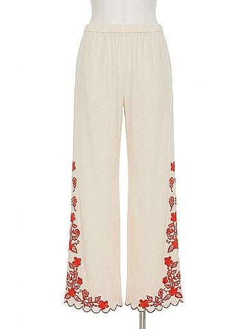 Amanda Uprichard Coraline Pants in Natural Combo (view 1)