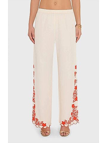 Amanda Uprichard Coraline Pants in Natural Combo (view 2)