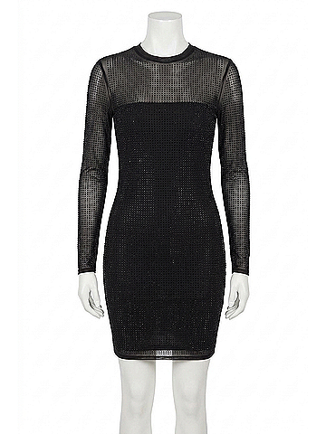 Generation Love Dahlia Crystal Mini Dress in Black (view 1)