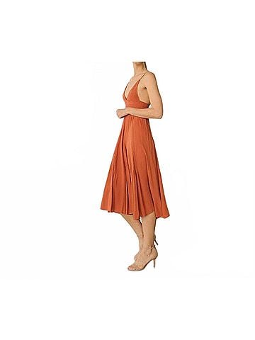 Storia Women's Maxi Dress in Rust (view 2)