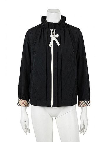 Joh Jessica Jacket With Plaid Lining in Black (view 1)