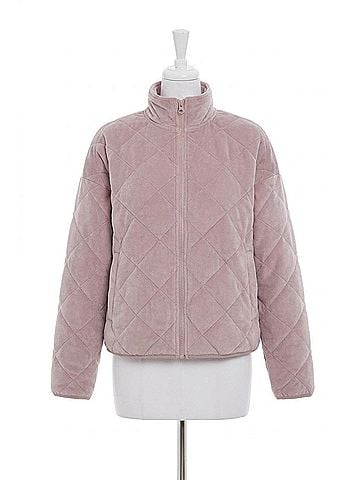 Barefoot Dreams Luxechic Quilted Jacket in Deep Taupe (view 1)
