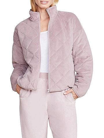 Barefoot Dreams Luxechic Quilted Jacket in Deep Taupe (view 2)