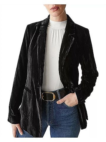 Michael Stars Darby Longline Blazer in Black (view 2)