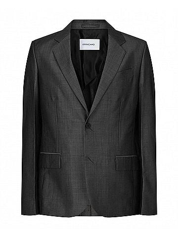 Salvatore Ferragamo Women's Single-Breasted Blazer in Black (view 1)