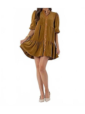 Emily McCarthy Sadie Dress in Tapenade (view 2)