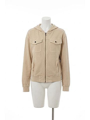 XCVI Balfore Twill Knit Hooded Bomber Jacket in Park Avenue (view 1)