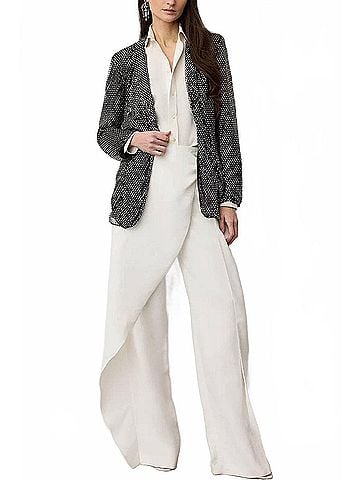 Ralph Lauren Rennie Twill Pants in Cream (view 2)